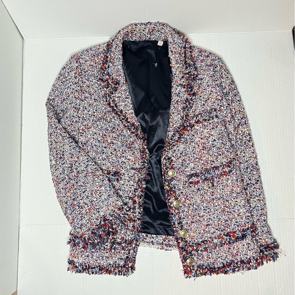 Zara Colorful Tweed Jacket - Picture 2 of 12